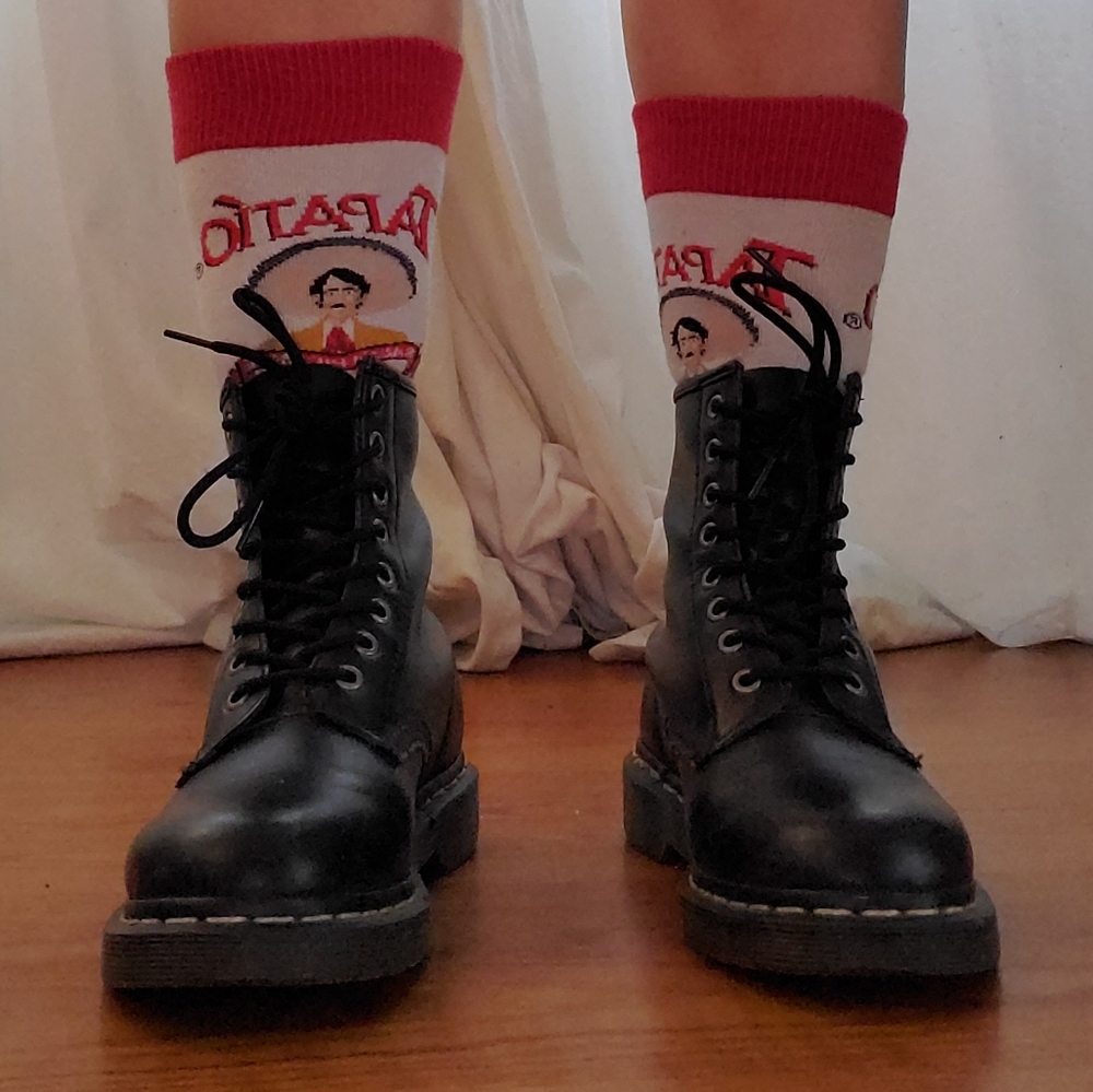 DR. MARTENS VEGAN 1460 BLACK LACE UP BOOTS